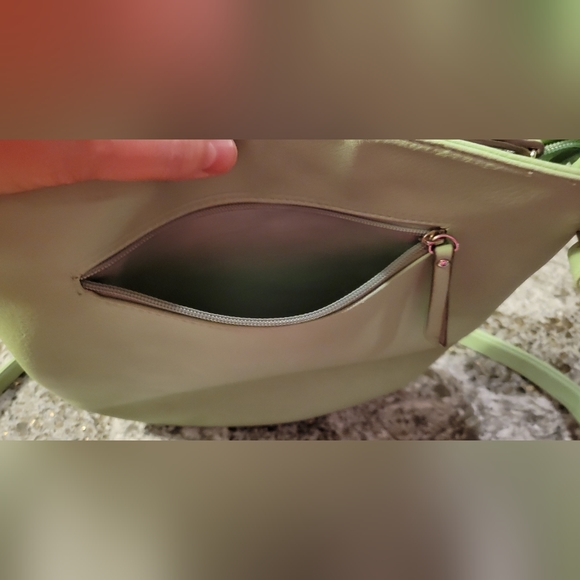 ROSETTI' Mint Green/Silver Plaque. Crossbody Shoulder. Handbag Purse. Mint Green - Picture 3 of 6
